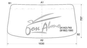 Стекло лобовое HINO DUTRO 2000- (U200-1530*757*1560) 
Бренд: BENSON