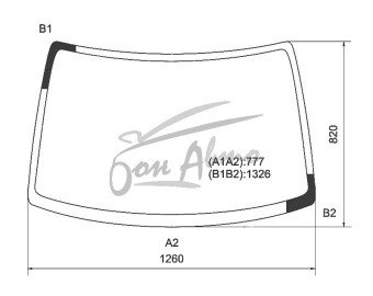 Стекло лобовое SUZUKI WAGON R 1998-2003 (MC21S) 
Бренд: BSG с зеленой полосой