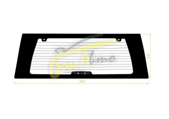 Стекло заднее с обогревом INFINITI QX56 2004-2010 (JA) 4 отверстия 
Бренд: BENSON Тонированное