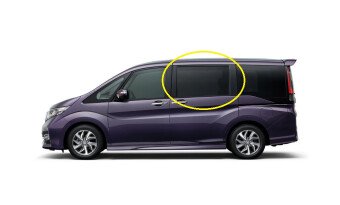 Стекло боковое HONDA STEPWGN 2015-2022 RP1 RD/LH фурнитура, 
Бренд: BENSON Тонированное