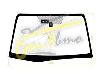 Стекло лобовое NISSAN CIMA 2001-2010 (F50) место под датчик дождя, 
Бренд: FYG с зеленой полосой