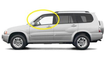 Стекло боковое SUZUKI GRAND ESCUDO 1997-2005 (TX92-5d) FD/LH фурнитура, 
Бренд: BENSON