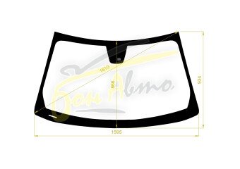 Стекло лобовое CHRYSLER 300C 2011- (LHD) место под датчик дождя 
Бренд: КМК с синей полосой