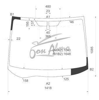 Стекло лобовое SUZUKI LANDY 2007-2010 (SC25-RHD) 
Бренд: BSG