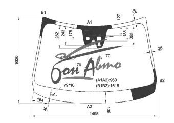 Стекло лобовое VOLVO XC60 2008-2017 (XC60-LHD) место под 3 камеры, место под датчик дождя, антенна, 
Бренд: BENSON