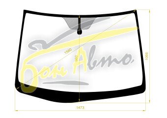 Стекло лобовое TOYOTA HARRIER 2003-2013 (XU30-RHD) 
Бренд: BENSON с зеленой полосой