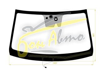 Стекло лобовое KGM KORANDO 2023- (LHD) обогрев щеток, место под 1 камеру, место под датчик дождя, место под датчик влажности, 
Бренд: BENSON