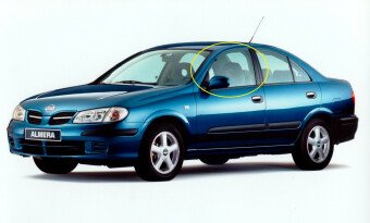 Стекло боковое NISSAN ALMERA 2000-2006 (N16) 4d FD/LH 
Бренд: BSG