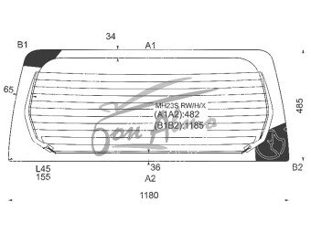 Стекло заднее с обогревом SUZUKI WAGON R 2008-2012 (MH23S) 
Бренд: BENSON