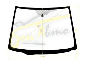 Стекло лобовое NISSAN PRESAGE 2003-2009 (U31-RHD) фурнитура,
Бренд: BENSON с синей полосой