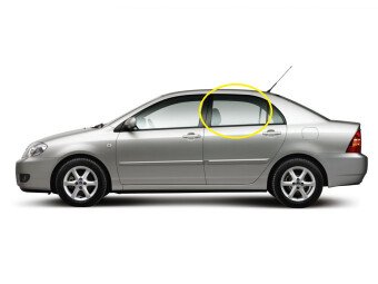 Стекло боковое TOYOTA COROLLA 2000-2006 (NZE120) RD/LH 
Бренд: BSG