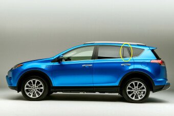 Стекло боковое TOYOTA RAV 4 2013-2018 ACA40 RQ/LH 
Бренд: BENSON Тонированное