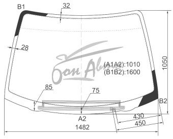 Стекло лобовое MITSUBISHI SPACE GEAR 1994-2007 (PA5W) обогрев щеток 
Бренд: BENSON