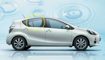 Стекло боковое TOYOTA AQUA 2011-2021 NHP10 RD/RH фурнитура, 
Бренд: BENSON Тонированное