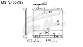 Радиатор MITSUBISHI SPACE GEAR 1994-2007 (PD6W) (6G72) 
Бренд: TONGSHI AL32AT