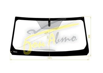 Стекло лобовое LEXUS LX 2021- (J300) акустическое, 
Бренд: BENSON с синей полосой