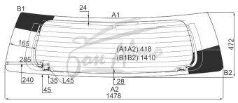 Стекло заднее с обогревом SUBARU DEX 2008-2012 (M401F) 
Бренд: BENSON