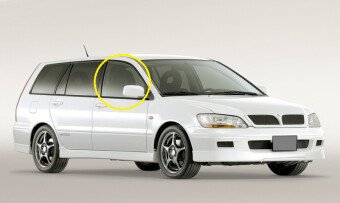 Стекло боковое MITSUBISHI LANCER CEDIA 2000-2003 (CS-5d) FD/RH фурнитура, 
Бренд: BENSON