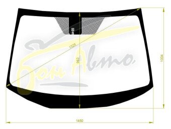 Стекло лобовое HONDA ACCORD 2013-2019 (CR6-RHD-4d sed) место под датчик дождя 
Бренд: BENSON с синей полосой