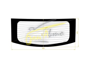 Стекло заднее с обогревом SUBARU R2 2003-2010 (RC) 
Бренд: BSG