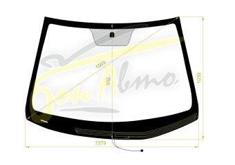 Стекло лобовое KIA RIO 2011-2016 (QB -LHD-RUS-4d sed) обогрев щеток 
Бренд: BENSON