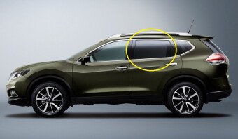 Стекло боковое NISSAN X-TRAIL 2013-2021 T32 RD/LH фурнитура, 
Бренд: BENSON Тонированное