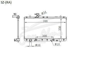 Радиатор SUZUKI AERIO 2001-2007 (RA,RC,RB) (M15-18) 
Бренд: TONGSHI PL16AT