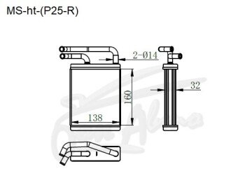 Радиатор отопителя MITSUBISHI DELICA 1986-1999 (P25)(задний) 
Бренд: TONGSHI AL32