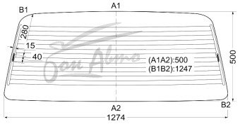 Стекло заднее с обогревом TOYOTA LAND CRUISER 1990-1997 (FJ80) 
Бренд: BENSON