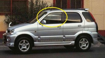 Стекло боковое TOYOTA CAMI 1996-2006 (J100) FD/LH 
Бренд: BENSON