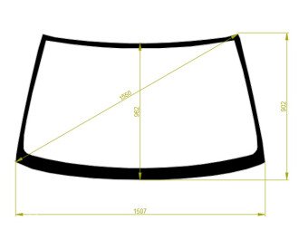 Стекло лобовое INFINITI I 1994-1999 (A32) 
Бренд: ZDG с зеленой полосой