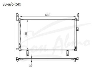 Радиатор кондиционера SUBARU IMPREZA WRX 2021- (VBH) 
Бренд: TONGSHI AL16