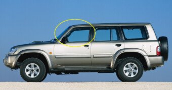 Стекло боковое NISSAN PATROL 1997-2007 (Y61) 5d FD/LH 
Бренд: BSG