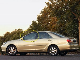 Стекло боковое TOYOTA CAMRY 2001-2006 ACV30 FD/LH 
Бренд: BSG