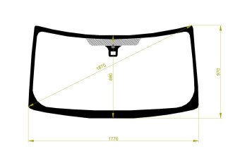 Стекло лобовое FORD TRANSIT 2000-2014 (2006) место под датчик дождя 
Бренд: BENSON
