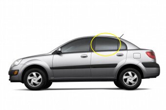 Стекло боковое KIA PRIDE 2005-2011 (JB-4d sed) RD/LH 
Бренд: BSG