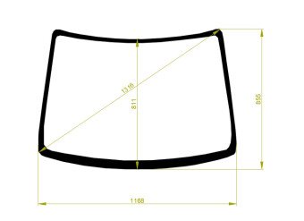 Стекло лобовое SUZUKI ALTO 2009-2014 (HA25S) 
Бренд: ZDG с синей полосой