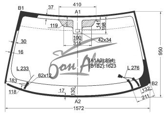 Стекло лобовое LAND ROVER FREELANDER 2006-2014 (L359) полный обогрев, место под датчик дождя, 
Бренд: BENSON