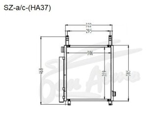 Радиатор кондиционера MAZDA FLAIR 2017- (MJ55,MJ95) 
Бренд: TONGSHI AL12
