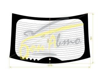 Стекло заднее с обогревом FORD FOCUS 2004-2011 (CB4-3d/5d h/b) 1 отверстие 
Бренд: BSG