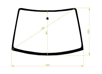 Стекло лобовое FORD IXION 1999-2004 (CP) 
Бренд: BSG с зеленой полосой