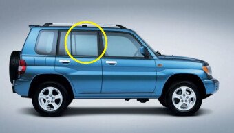 Стекло боковое MITSUBISHI PAJERO PININ 1998-2005 (H76-5d) RD/RH 
Бренд: BSG