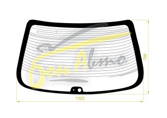 Стекло заднее с обогревом TOYOTA CHASER 1992-1996 (JZX90) 2 отверстия 
Бренд: BENSON