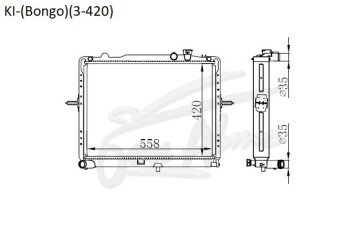 Радиатор KIA BONGO III 2004- () /3-420 (J3, dies2.9), 
Бренд: TONGSHI PL40MT