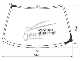 Стекло лобовое SUZUKI CULTUS CRESSENT 1996-2002 (GC21W)
Бренд: BSG с синей полосой