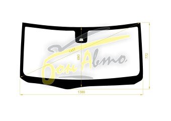 Стекло лобовое DAIHATSU WAKE 2014- (LA700S-RHD) место под 1 камеру 
Бренд: BENSON с синей полосой