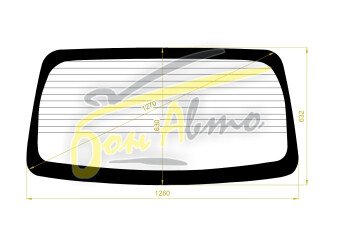 Стекло заднее с обогревом NISSAN VANETTE 1999-2017 (SK82) 
Бренд: BSG