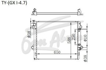 Радиатор TOYOTA 4RUNNER 2002-2009 (UZN210) (2UZ,1KD,1KZ) 
Бренд: TONGSHI AL36AT