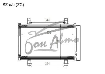 Радиатор кондиционера SUZUKI SPLASH 2008-2015 (XB32) 
Бренд: TONGSHI AL16