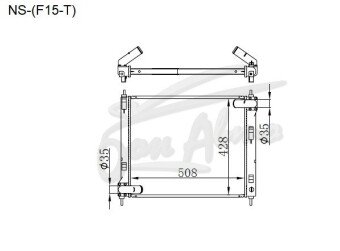 Радиатор NISSAN JUKE 2010- (F15)(T) (MR16DDT) 
Бренд: TONGSHI AL32MT